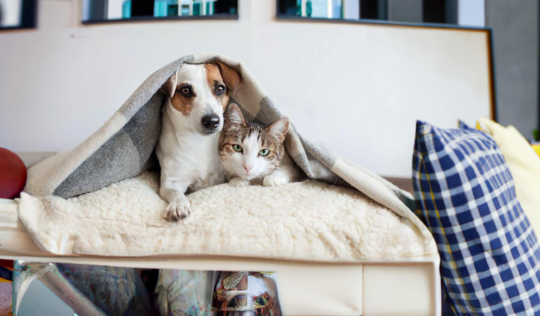 Pets in Rentals in a cozy city condo.